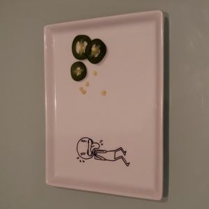 Crate&Barrel Oliver Jalepeno Small Rectangle Plate